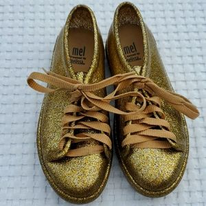 Mini Melissa Golden shoes